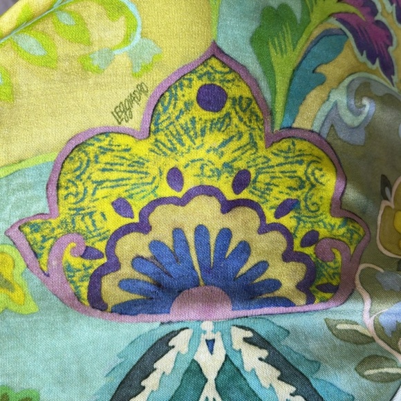 Leggiadro Shaped Knit Tee Taj Majal Print Excellent Ret. $295. Size 2 / US 4-6 - Picture 3 of 9